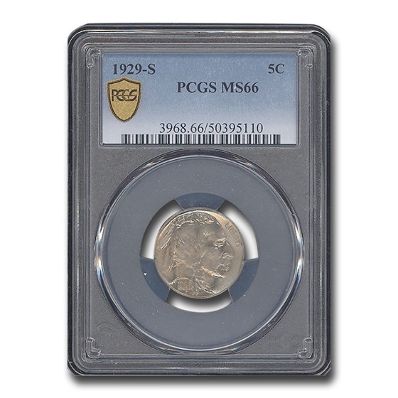 1929-S Buffalo Nickel MS-66 PCGS 1929-S Buffalo Nickel MS-66 PCGS